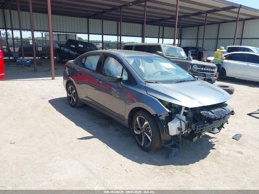 2025 Nissan Versa VIN 3N1CN8FV4SL868611 IAAI salvage auction — FRONT END, Salvage Title, sold $1,050 on 2026-07-28 (photo 1)