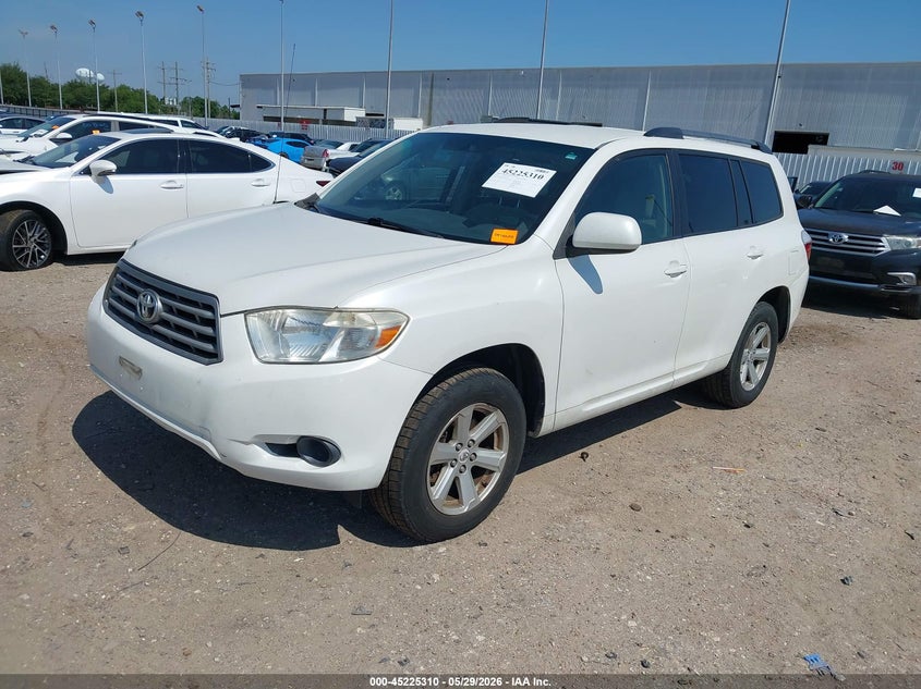 2010 Toyota Highlander VIN 5TDBK3EH4AS005574 IAAI salvage auction — RIGHT SIDE, Salvage (Texas), sold $1,400 on 2026-07-16 (photo 2)