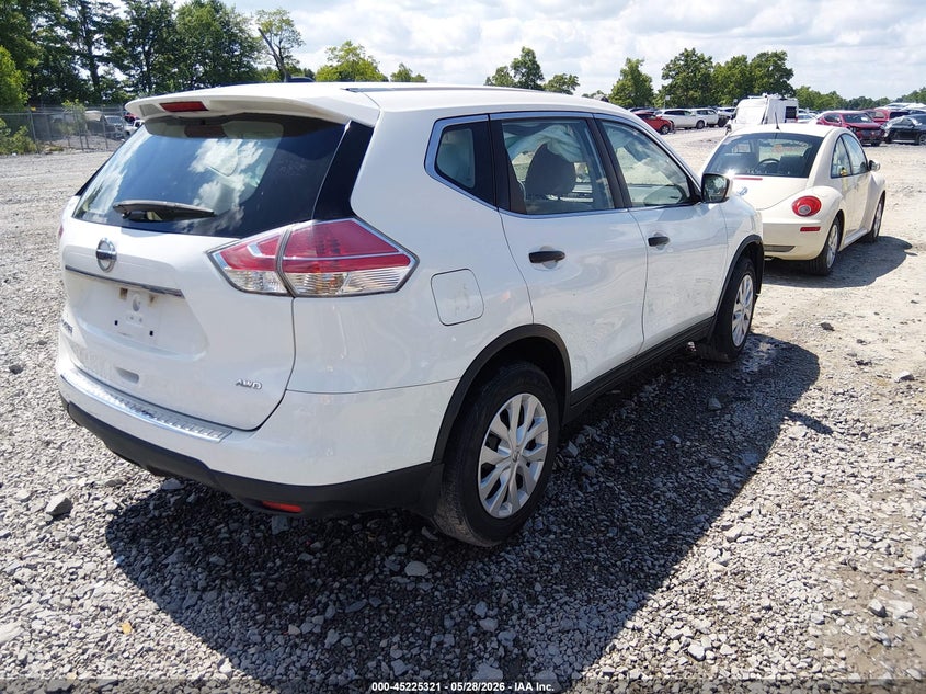 2016 Nissan Rogue VIN KNMAT2MV7GP605616 IAAI salvage auction — FRONT END, Salvage Title, sold $250 on 2026-07-22 (photo 4)