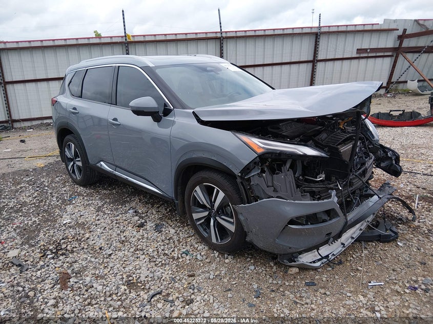 2022 Nissan Rogue VIN JN8BT3DC0NW118287 IAAI salvage auction — FRONT END, Salvage (Arkansas), sold $25 on 2026-07-30 (photo 1)