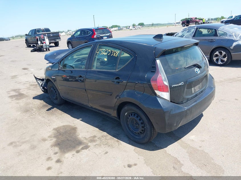 2015 Toyota Prius c VIN JTDKDTB34F1109442 IAAI salvage auction — FRONT END, Parts Only Bos (Minnesota), sold $400 on 2026-07-13 (photo 3)