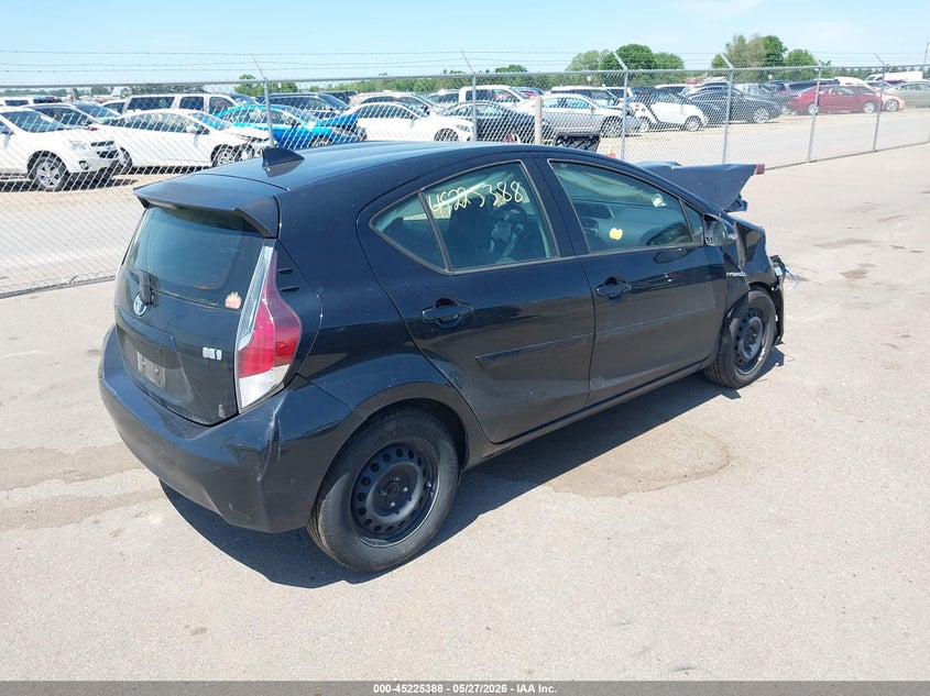 2015 Toyota Prius c VIN JTDKDTB34F1109442 IAAI salvage auction — FRONT END, Parts Only Bos (Minnesota), sold $400 on 2026-07-13 (photo 4)