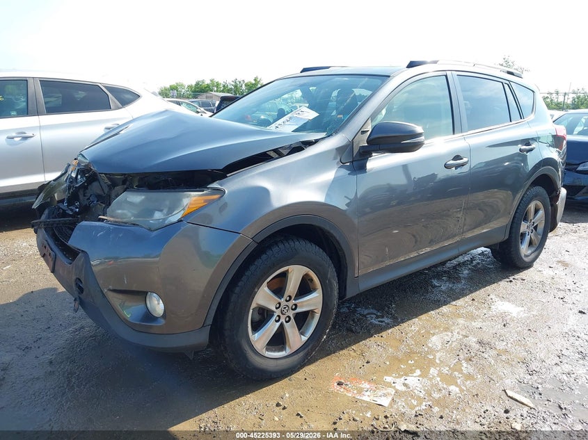 2015 Toyota Rav 4 VIN JTMRFREV6FD153451 IAAI salvage auction — FRONT & REAR, Salvage Title, sold $2,750 on 2026-07-23 (photo 2)