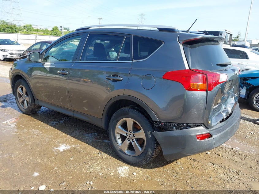 2015 Toyota Rav 4 VIN JTMRFREV6FD153451 IAAI salvage auction — FRONT & REAR, Salvage Title, sold $2,750 on 2026-07-23 (photo 3)