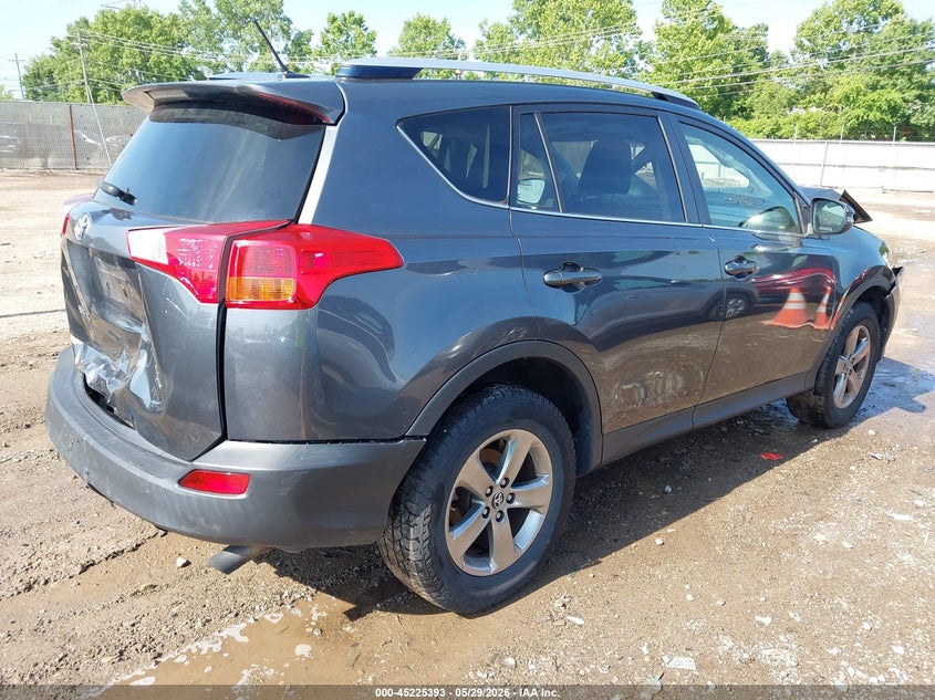 2015 Toyota Rav 4 VIN JTMRFREV6FD153451 IAAI salvage auction — FRONT & REAR, Salvage Title, sold $2,750 on 2026-07-23 (photo 4)