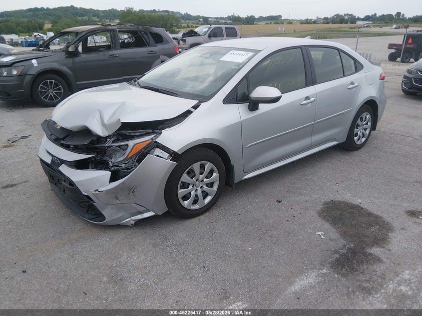 2025 Toyota Corolla VIN JTDBCMFEXS3100053 IAAI salvage auction — FRONT END, Salvage (Missouri), sold $7,950 on 2026-07-16 (photo 2)