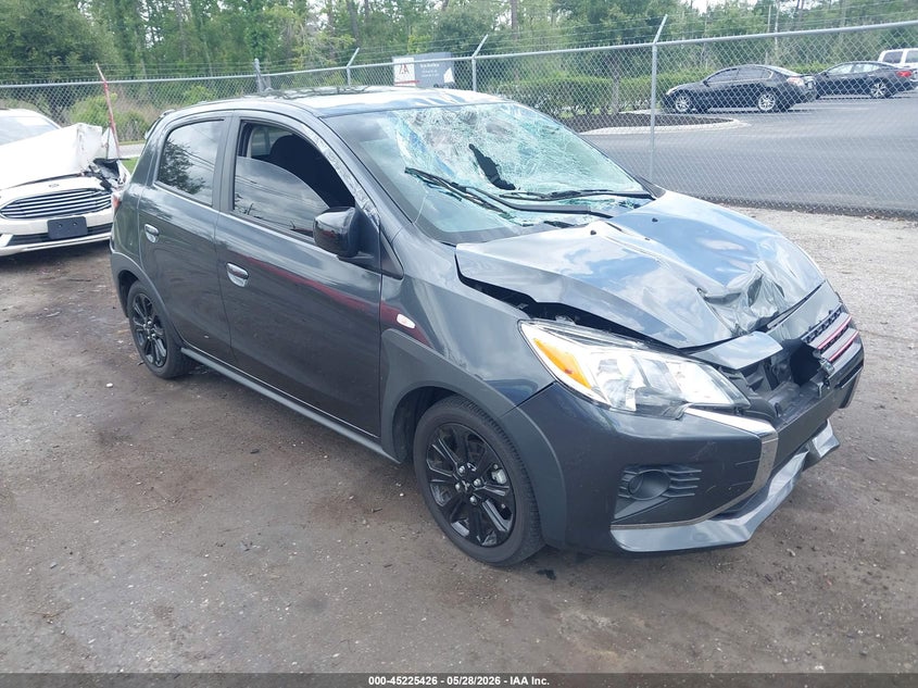 2024 Mitsubishi Mirage VIN ML32AWHJ0RH030431 IAAI salvage auction — FRONT END, Salvage Title, sold $2,550 on 2026-07-21 (photo 1)