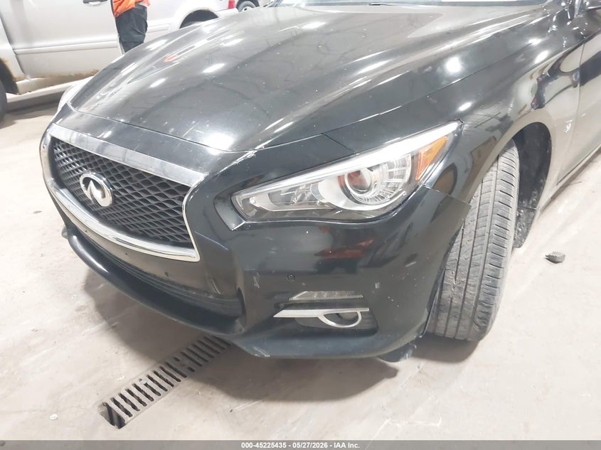 2014 Infiniti Q50 VIN JN1BV7AR8EM705762 IAAI salvage auction — UNKNOWN, Previously Damaged (North Dakota), sold $1,150 on 2026-07-23 (photo 6)