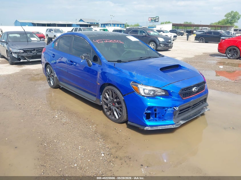 2018 Subaru Wrx sti VIN JF1VA3Z6XJ9833187 IAAI salvage auction — RIGHT FRONT, Salvage (Texas), sold $6,800 on 2026-07-29 (photo 1)