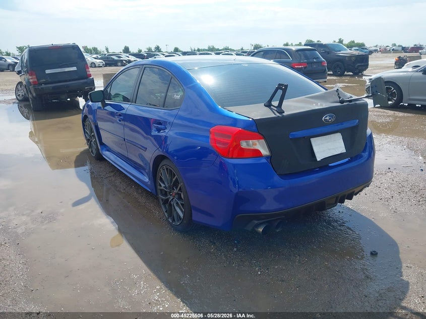 2018 Subaru Wrx sti VIN JF1VA3Z6XJ9833187 IAAI salvage auction — RIGHT FRONT, Salvage (Texas), sold $6,800 on 2026-07-29 (photo 3)