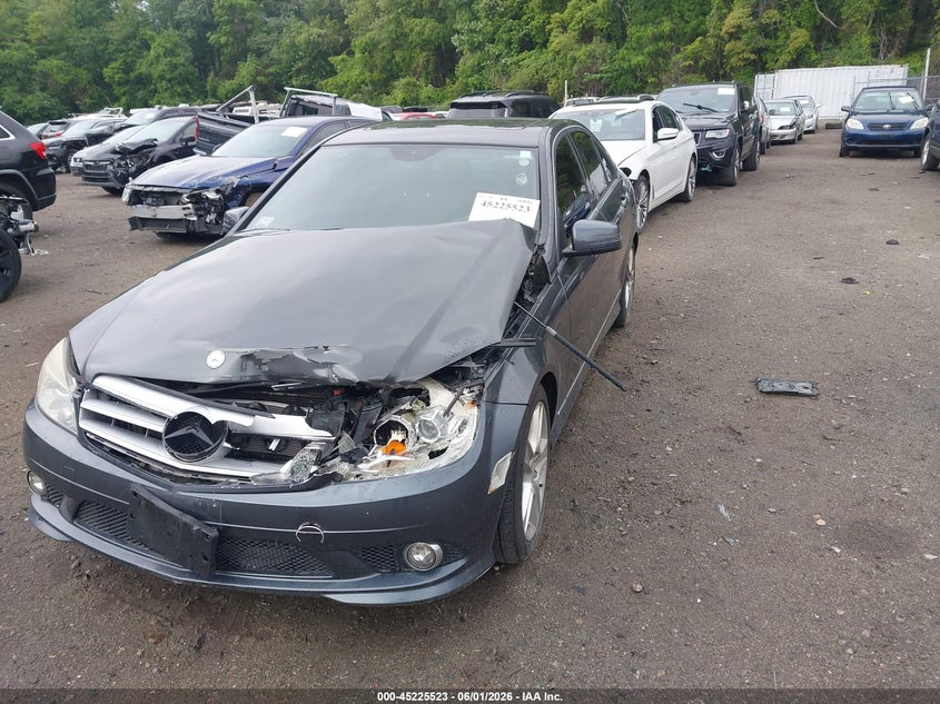2010 Mercedes-benz C class VIN WDDGF8BB7AF480603 IAAI salvage auction — LEFT FRONT, Clear (Massachusetts), sold $1,600 on 2026-08-18 (photo 2)