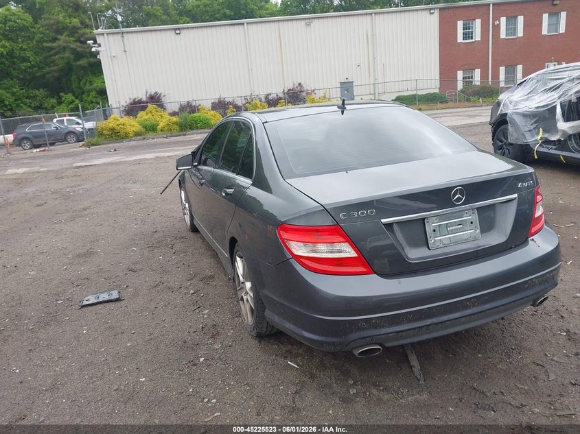 2010 Mercedes-benz C class VIN WDDGF8BB7AF480603 IAAI salvage auction — LEFT FRONT, Clear (Massachusetts), sold $1,600 on 2026-08-18 (photo 3)