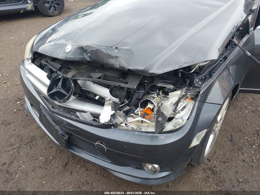 2010 Mercedes-benz C class VIN WDDGF8BB7AF480603 IAAI salvage auction — LEFT FRONT, Clear (Massachusetts), sold $1,600 on 2026-08-18 (photo 6)