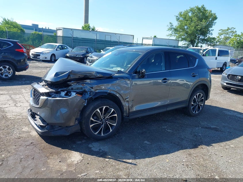 2022 Mazda Cx-5 VIN JM3KFBEM0N0580802 IAAI salvage auction — FRONT END, Salvage (Pennsylvania), sold $4,150 on 2026-08-01 (photo 2)