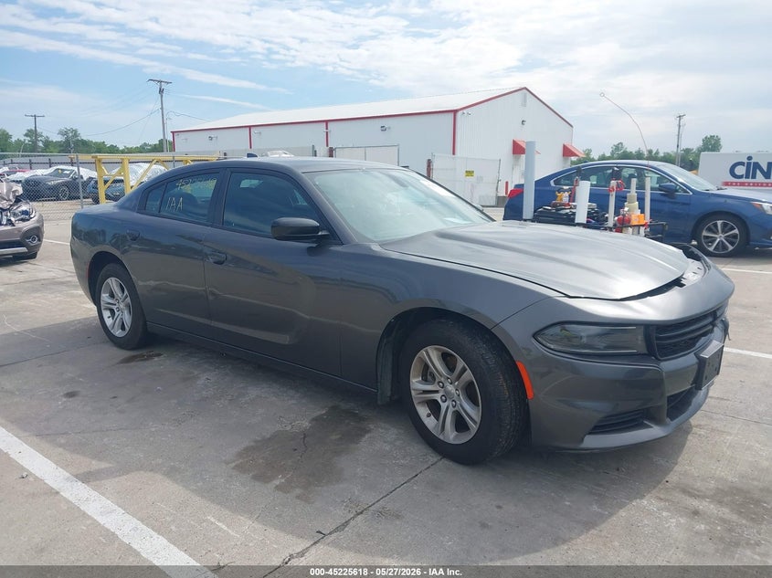 2023 Dodge Charger VIN 2C3CDXBG5PH518751 IAAI salvage auction — FRONT END, Salvage (Indiana), sold $3,575 on 2026-08-16 (photo 1)
