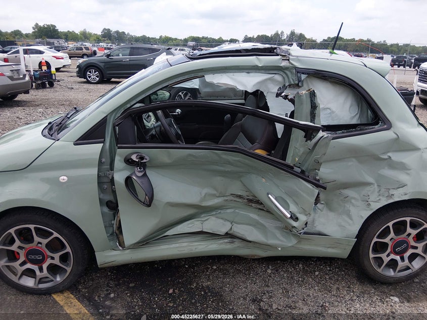2012 Fiat 500 VIN 3C3CFFBR3CT148990 IAAI salvage auction — SIDE, Salvage Title, sold $725 on 2026-08-12 (photo 6)