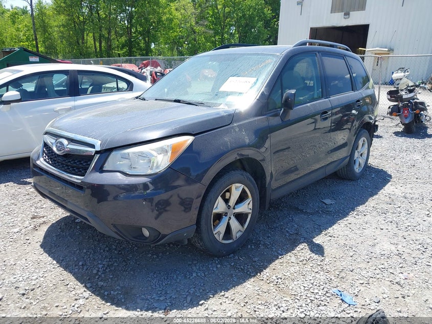 2014 Subaru Forester VIN JF2SJAGC0EH421061 IAAI salvage auction — REAR END, Mv-907A (New York), sold $25 on 2026-07-28 (photo 2)