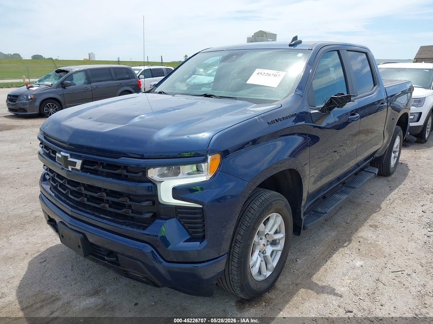 2023 Chevrolet Silverado VIN 2GCUDEED2P1137101 IAAI salvage auction — HAIL, Salvage Title, sold $18,550 on 2026-07-29 (photo 2)