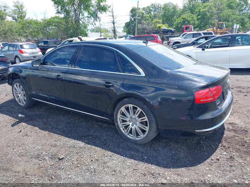 2014 Audi A8 VIN WAURGAFD3EN002142 IAAI salvage auction — FRONT END, Salvage (New Jersey), sold $1,450 on 2026-08-21 (photo 3)