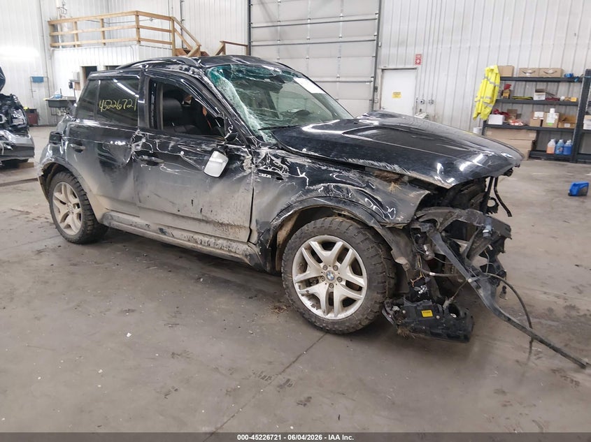2006 BMW X3 VIN WBXPA93486WG80871 IAAI salvage auction — ROLLOVER, Parts Only Bos (Minnesota), sold $350 on 2026-07-14 (photo 1)