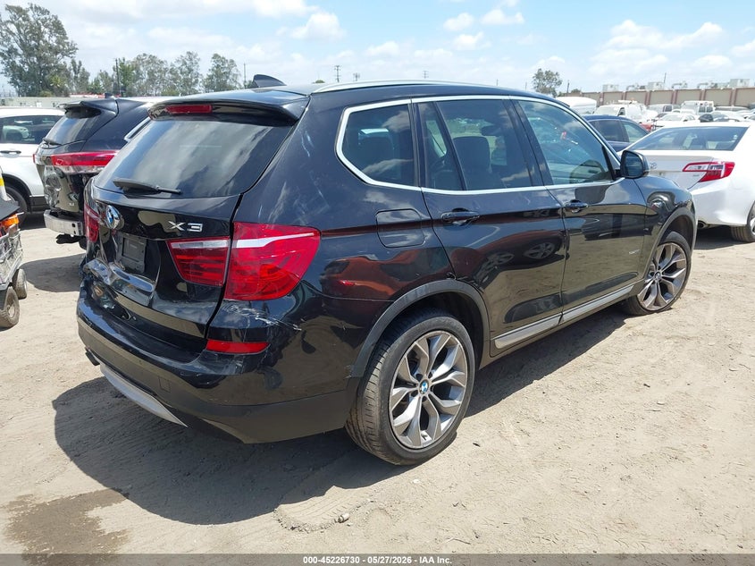 2017 BMW X3 VIN 5UXWZ7C30H0V87602 IAAI salvage auction — ROLLOVER, Salvage (California), sold $1,500 on 2026-08-02 (photo 4)