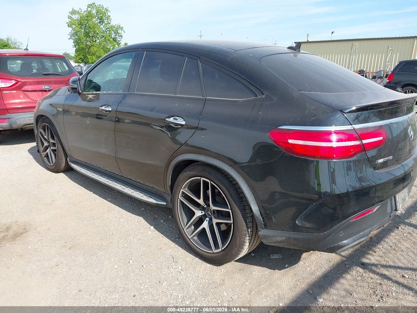 2018 Mercedes-benz Amg gle coupe VIN 4JGED6EB1JA124597 IAAI salvage auction — RIGHT FRONT, Salvage Title, sold $17,150 on 2026-07-16 (photo 3)