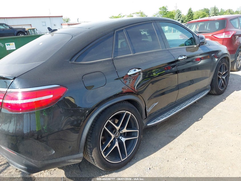 2018 Mercedes-benz Amg gle coupe VIN 4JGED6EB1JA124597 IAAI salvage auction — RIGHT FRONT, Salvage Title, sold $17,150 on 2026-07-16 (photo 4)