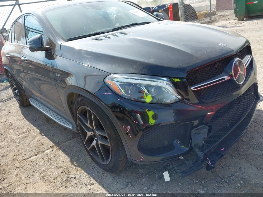 2018 Mercedes-benz Amg gle coupe VIN 4JGED6EB1JA124597 IAAI salvage auction — RIGHT FRONT, Salvage Title, sold $17,150 on 2026-07-16 (photo 6)