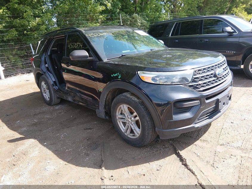 2023 Ford Explorer VIN 1FMSK7DH6PGA63628 IAAI salvage auction — SIDE, Salvage (Indiana), sold $6,650 on 2026-07-24 (photo 1)