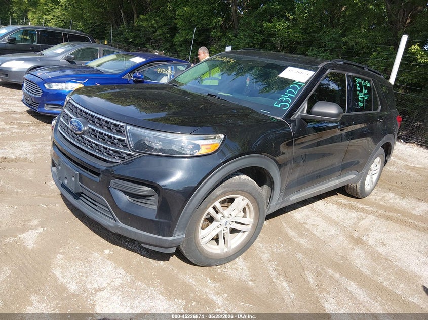 2023 Ford Explorer VIN 1FMSK7DH6PGA63628 IAAI salvage auction — SIDE, Salvage (Indiana), sold $6,650 on 2026-07-24 (photo 2)