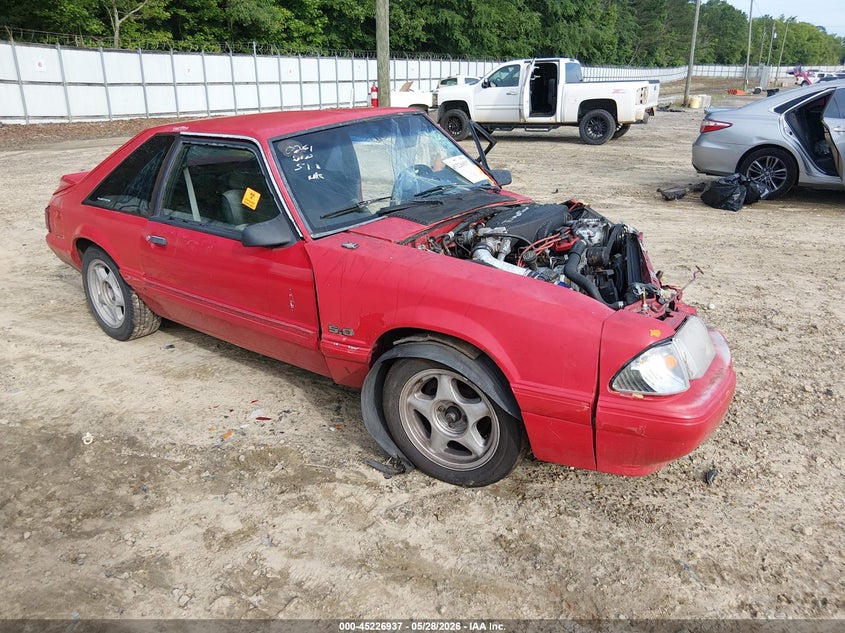 1990 Ford Mustang VIN 1FACP41E2LF137491 IAAI salvage auction — FRONT END, Salvage (Georgia), sold $800 on 2026-07-09 (photo 1)