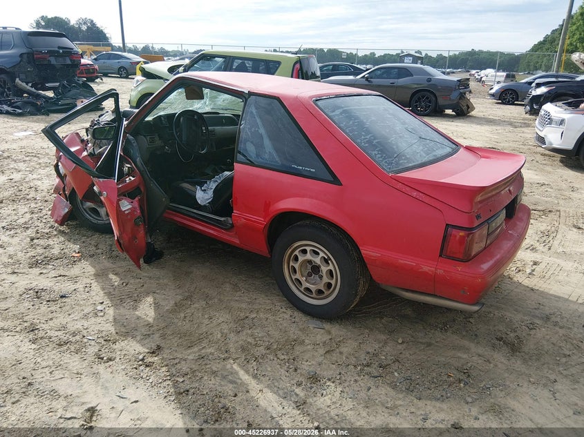 1990 Ford Mustang VIN 1FACP41E2LF137491 IAAI salvage auction — FRONT END, Salvage (Georgia), sold $800 on 2026-07-09 (photo 3)