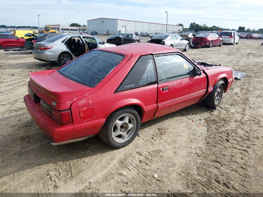 1990 Ford Mustang VIN 1FACP41E2LF137491 IAAI salvage auction — FRONT END, Salvage (Georgia), sold $800 on 2026-07-09 (photo 4)