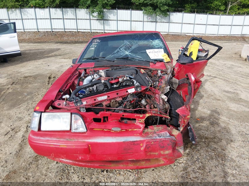 1990 Ford Mustang VIN 1FACP41E2LF137491 IAAI salvage auction — FRONT END, Salvage (Georgia), sold $800 on 2026-07-09 (photo 6)