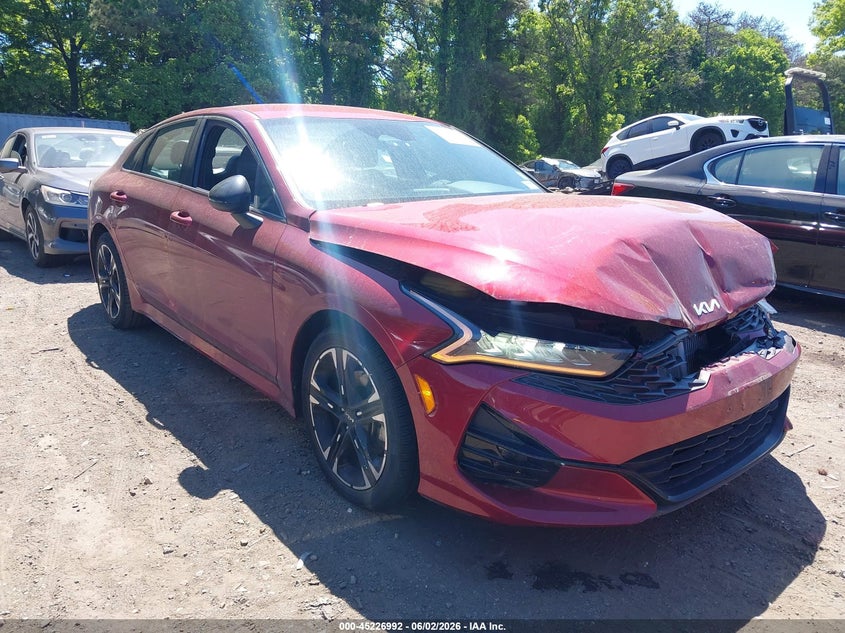 2022 Kia K5 VIN 5XXG64J23NG138349 IAAI salvage auction — FRONT END, Salvage Title, sold $525 on 2026-07-28 (photo 1)