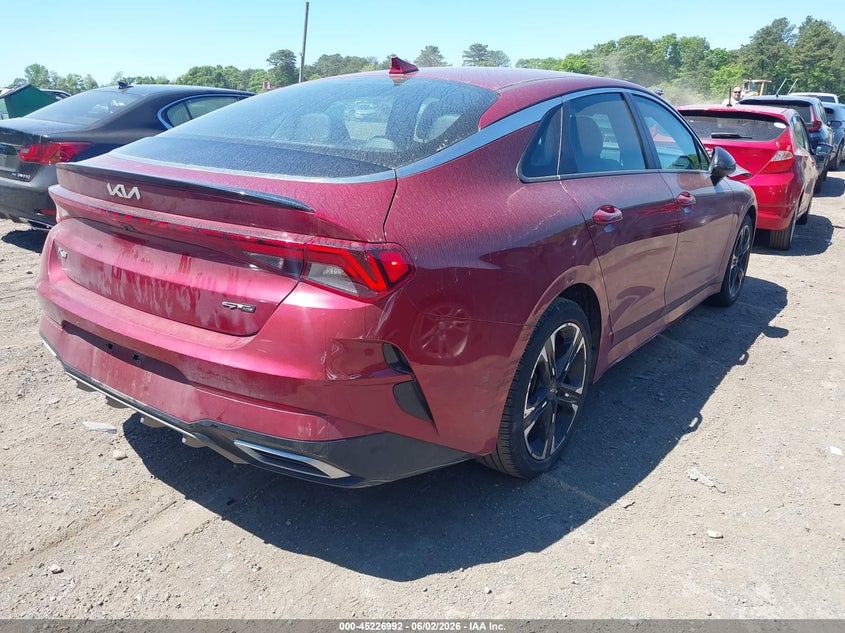 2022 Kia K5 VIN 5XXG64J23NG138349 IAAI salvage auction — FRONT END, Salvage Title, sold $525 on 2026-07-28 (photo 4)