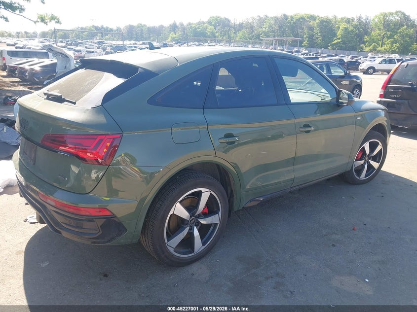 2024 Audi Q5 sportback VIN WA15AAFYXR2019172 IAAI salvage auction — LEFT SIDE, Mv-907A (New York), sold $20,800 on 2026-07-24 (photo 4)