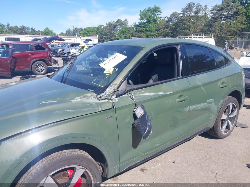 2024 Audi Q5 sportback VIN WA15AAFYXR2019172 IAAI salvage auction — LEFT SIDE, Mv-907A (New York), sold $20,800 on 2026-07-24 (photo 6)