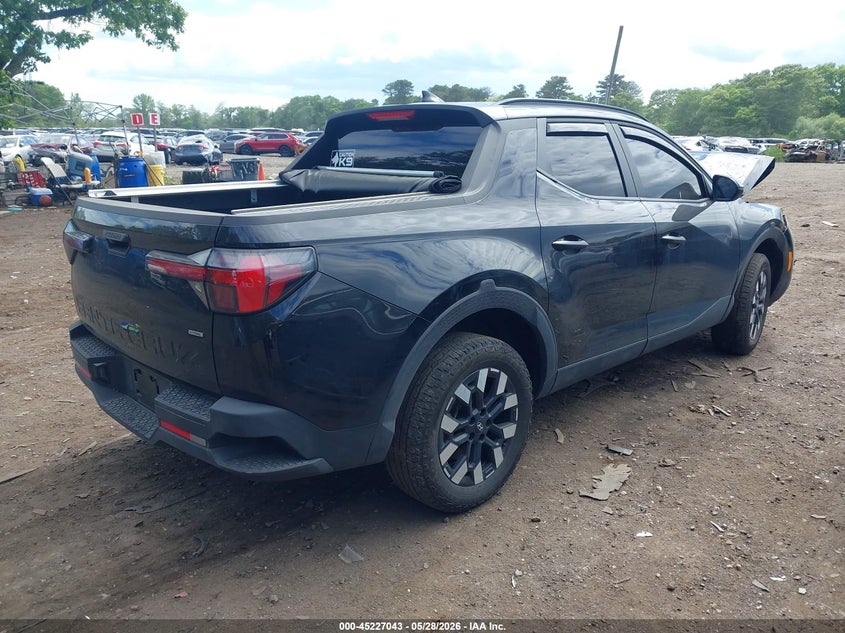 2025 Hyundai Santa cruz VIN 5NTJBDDE4SH133394 IAAI salvage auction — FRONT END, Salvage Title, sold $525 on 2026-07-28 (photo 4)