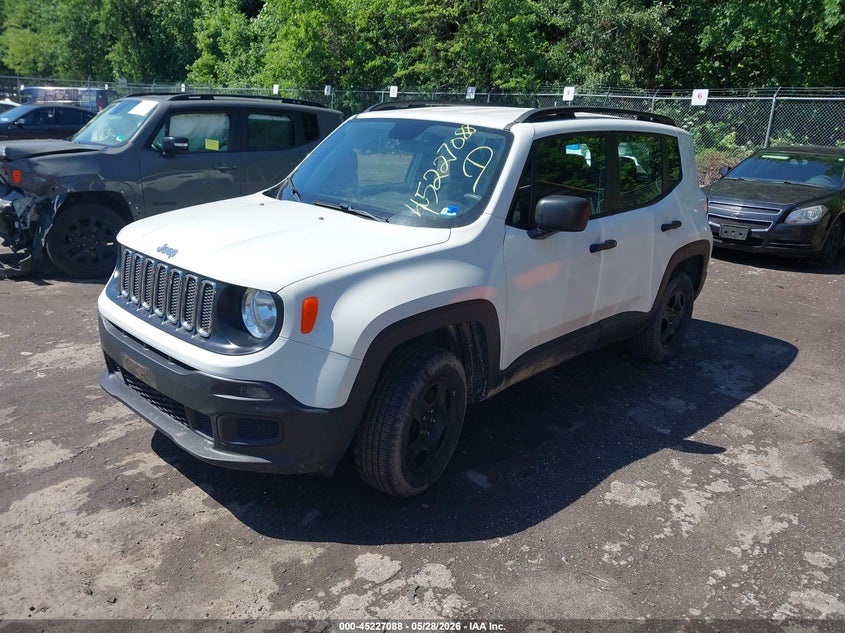 2018 Jeep Renegade VIN ZACCJBAB8JPJ50548 IAAI salvage auction — REAR END, Salvage - Greater Than 75% (Maryland), sold $1,700 on 2026-07-28 (photo 2)