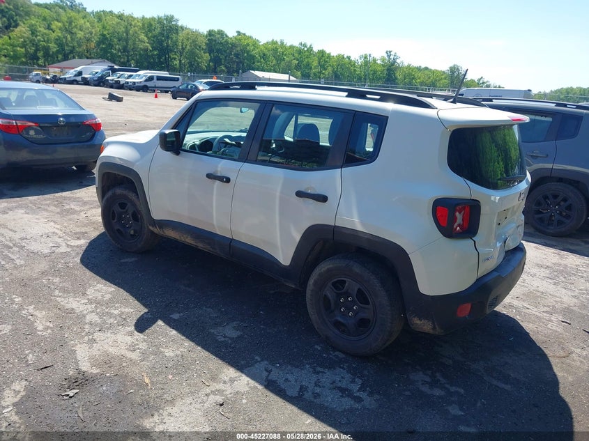 2018 Jeep Renegade VIN ZACCJBAB8JPJ50548 IAAI salvage auction — REAR END, Salvage - Greater Than 75% (Maryland), sold $1,700 on 2026-07-28 (photo 3)
