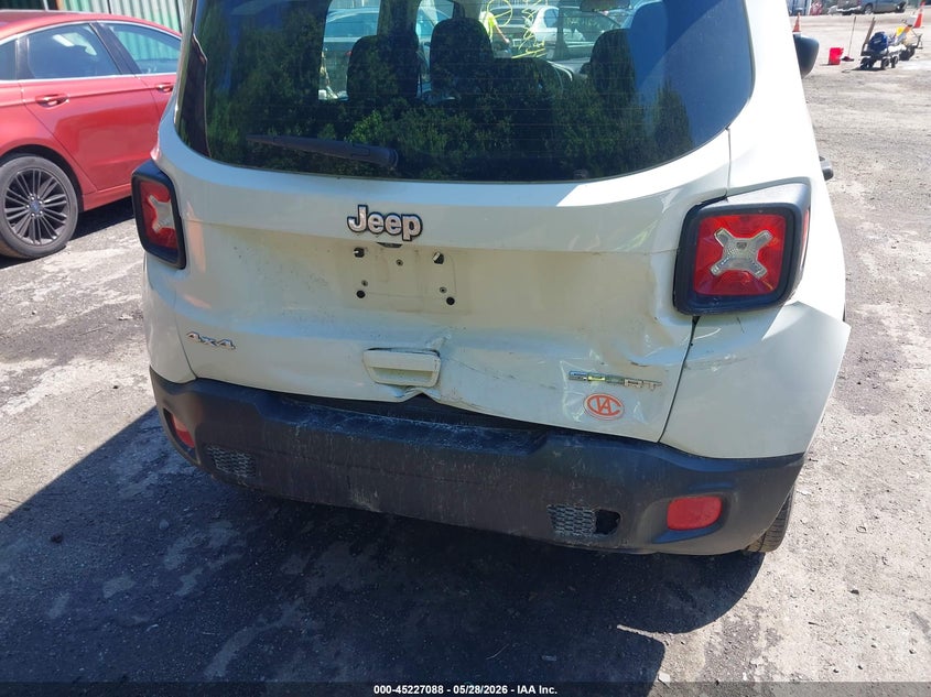 2018 Jeep Renegade VIN ZACCJBAB8JPJ50548 IAAI salvage auction — REAR END, Salvage - Greater Than 75% (Maryland), sold $1,700 on 2026-07-28 (photo 6)