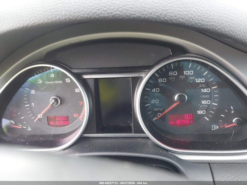 2010 Audi Q7 VIN WA1LYAFE8AD006129 IAAI salvage auction — RIGHT REAR, Original (Texas), sold $475 on 2026-07-07 (photo 7)