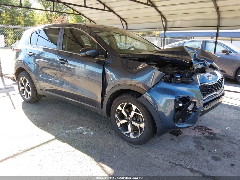 2020 Kia Sportage VIN KNDPMCAC0L7829661 IAAI salvage auction — FRONT END, Salvage Title, sold $2,600 on 2026-08-02 (photo 1)