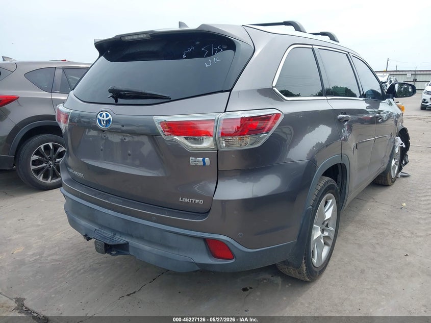 2015 Toyota VIN 5TDDCRFH7FS013182 IAAI salvage auction — FRONT END, Original (Texas), sold $3,550 on 2026-07-28 (photo 4)