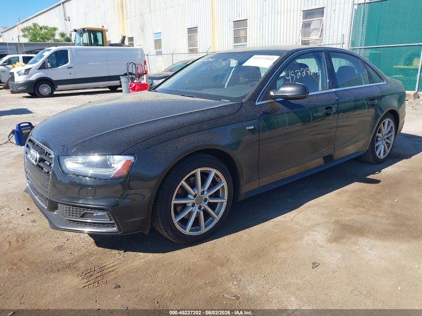 2015 Audi A4 VIN WAUFFAFL2FN004785 IAAI salvage auction — FRONT END, Salvage Title, sold $1,950 on 2026-07-14 (photo 2)