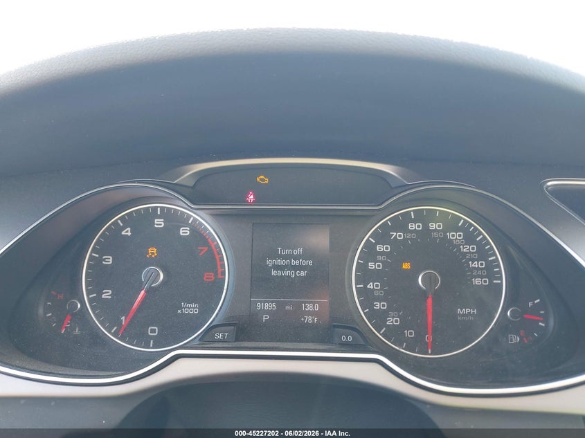 2015 Audi A4 VIN WAUFFAFL2FN004785 IAAI salvage auction — FRONT END, Salvage Title, sold $1,950 on 2026-07-14 (photo 7)