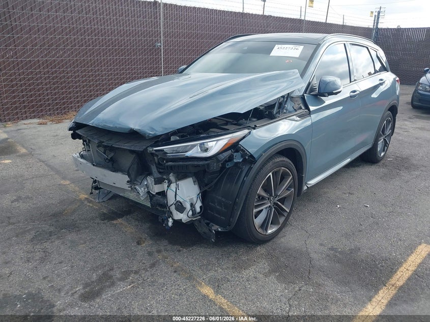2024 Infiniti Qx50 VIN 3PCAJ5FA4RF107629 IAAI salvage auction — RIGHT FRONT, Salvage Title, sold $7,000 on 2026-07-13 (photo 2)