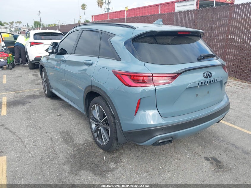 2024 Infiniti Qx50 VIN 3PCAJ5FA4RF107629 IAAI salvage auction — RIGHT FRONT, Salvage Title, sold $7,000 on 2026-07-13 (photo 3)