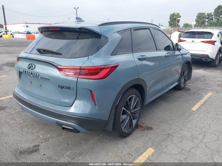 2024 Infiniti Qx50 VIN 3PCAJ5FA4RF107629 IAAI salvage auction — RIGHT FRONT, Salvage Title, sold $7,000 on 2026-07-13 (photo 4)
